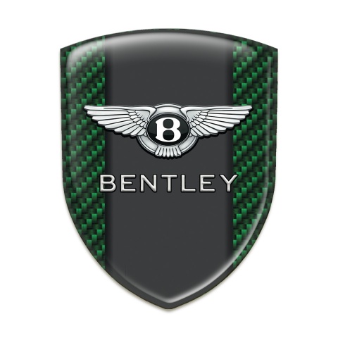 Bentley Auto Emblem Premium Quality Green Carbon Version 