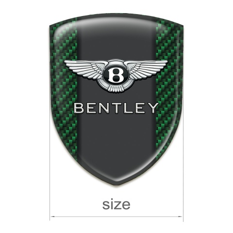 Bentley Auto Emblem Premium Quality Green Carbon Version 