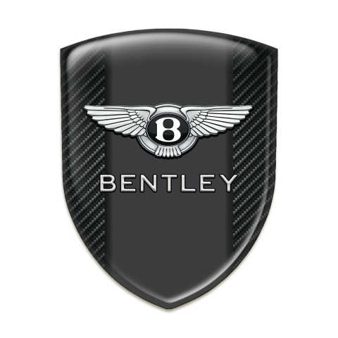 Bentley Emblem Badge Logo Dark Carbon Version 