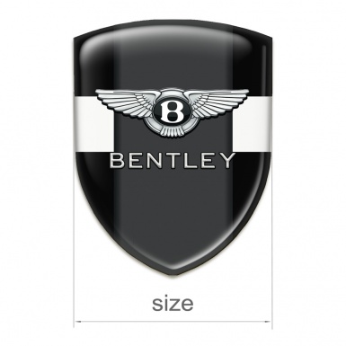 Bentley Tuning Badge Black White Base Classic Logo 