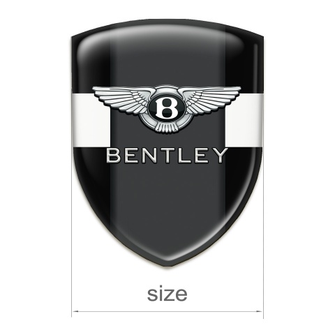 Bentley Tuning Badge Black White Base Classic Logo 