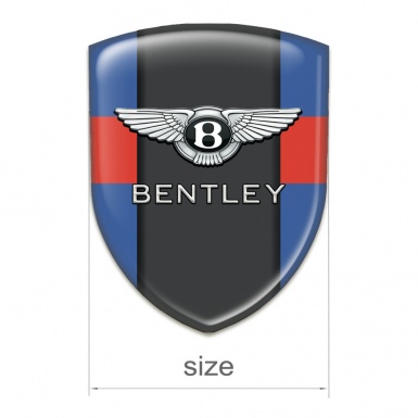 Bentley Car Interior Badge Blue with Red Band Decoration 