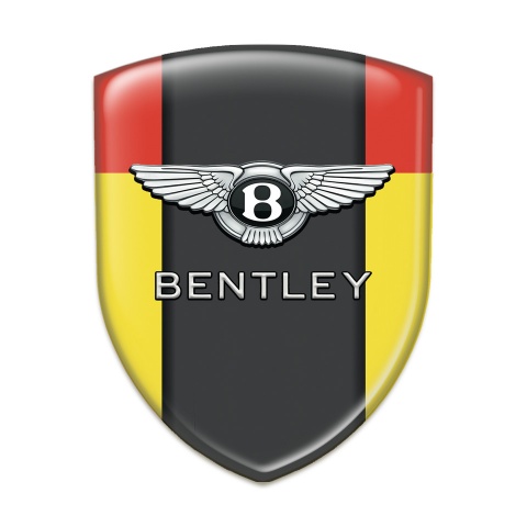 Bentley Auto Emblem Yellow Red Decoration 