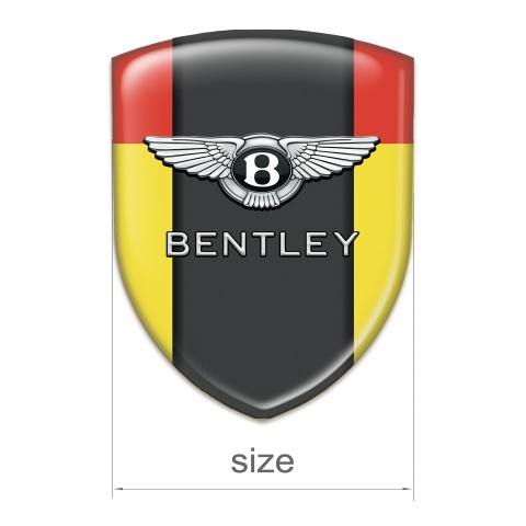 Bentley Auto Emblem Yellow Red Decoration 