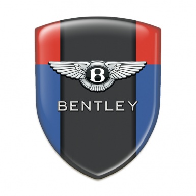 Bentley Emblem Badge Logo Blue Red Decoration 