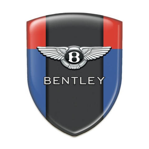 Bentley Emblem Badge Logo Blue Red Decoration 
