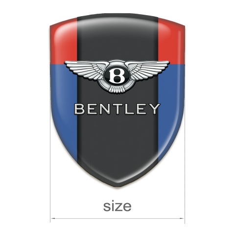 Bentley Emblem Badge Logo Blue Red Decoration 