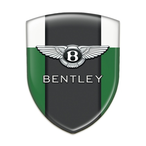 Bentley Tuning Emblem Stylish Green White Design Classic Logo 