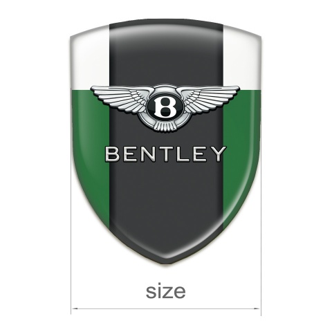 Bentley Tuning Emblem Stylish Green White Design Classic Logo 