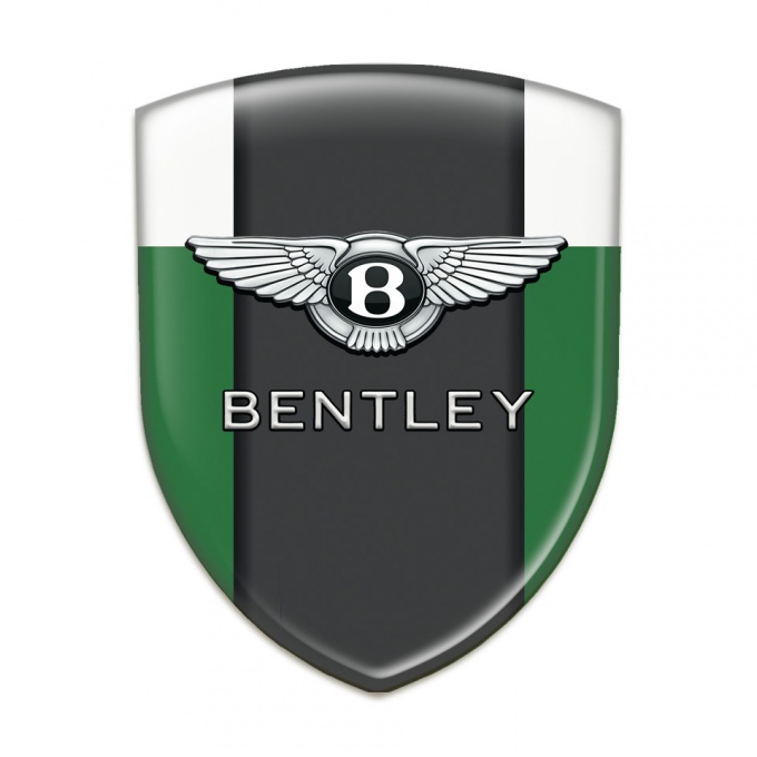 Bentley Tuning Emblem Stylish Green White Design Classic Logo 