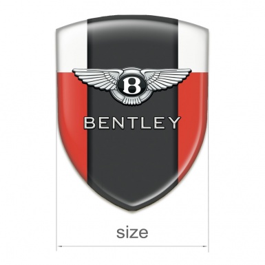 Bentley Auto Emblem Red white Edition Classic Logo 
