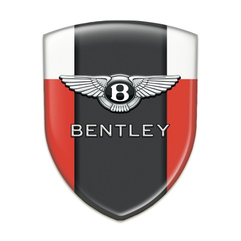 Bentley Auto Emblem Red white Edition Classic Logo 