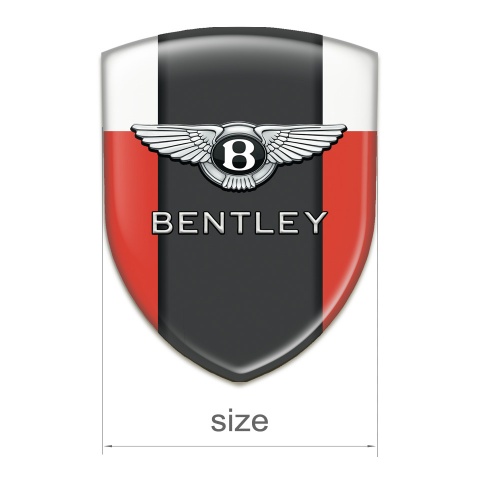 Bentley Auto Emblem Red white Edition Classic Logo 