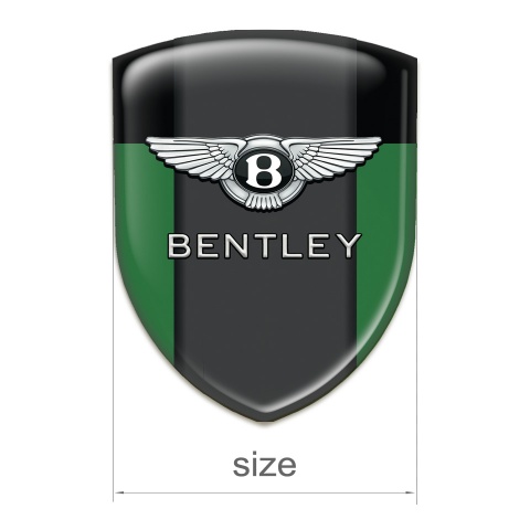 Bentley Tuning Emblem Green Black Base Classic Logo 