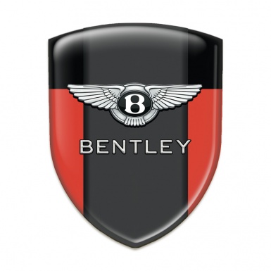 Bentley Self Adhesive Emblem Logo Red Black base Classic Logo 