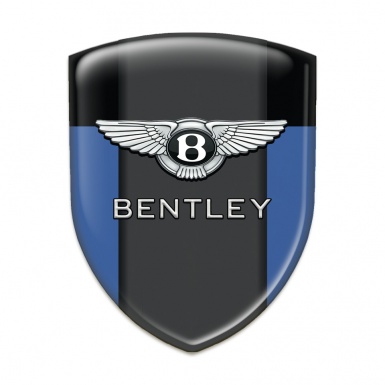 Bentley Domed Emblem Blue Black base Classic Logo 