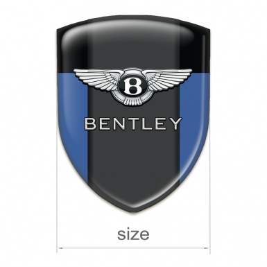 Bentley Domed Emblem Blue Black base Classic Logo 