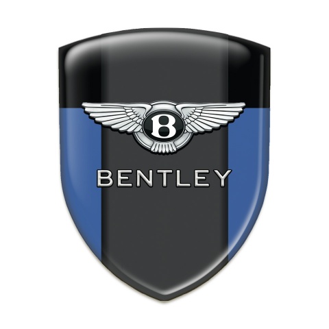Bentley Domed Emblem Blue Black base Classic Logo 