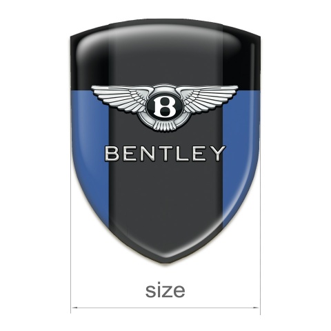 Bentley Domed Emblem Blue Black base Classic Logo 