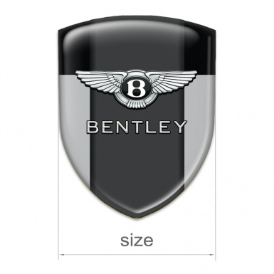 Bentley Emblem Exterior Gray Black Base Classic logo 