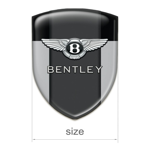 Bentley Emblem Exterior Gray Black Base Classic logo 