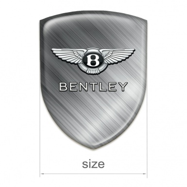 Bentley Self Adhesive Emblem Logo Polished Metal Design 
