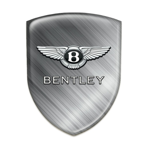 Bentley Self Adhesive Emblem Logo Polished Metal Design 
