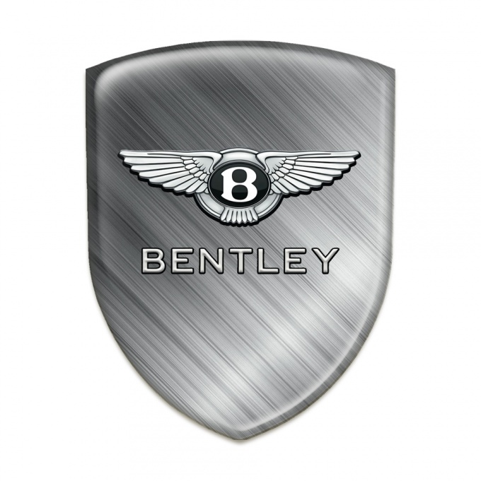 Bentley Self Adhesive Emblem Logo Polished Metal Design 