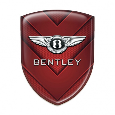 Bentley Silicone Emblem  High End Red V Form Elements Style 