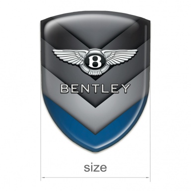 Bentley Emblem Exterior Gray Blue V Form Elements Style 