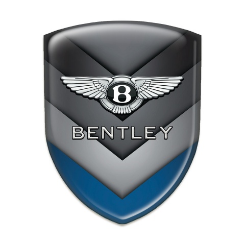 Bentley Emblem Exterior Gray Blue V Form Elements Style 