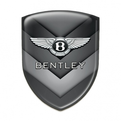 Bentley Tuning Badge  Gray V Form Elements Style 