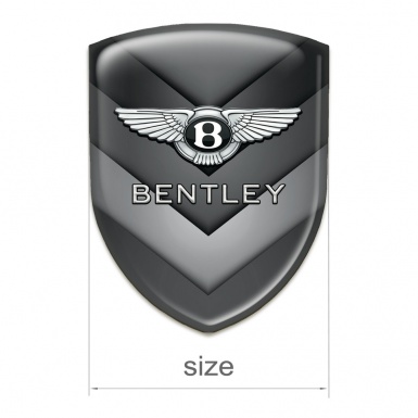 Bentley Tuning Badge  Gray V Form Elements Style 