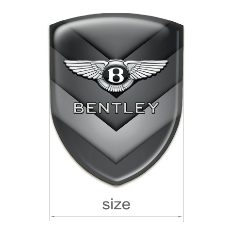 Bentley Tuning Badge  Gray V Form Elements Style 