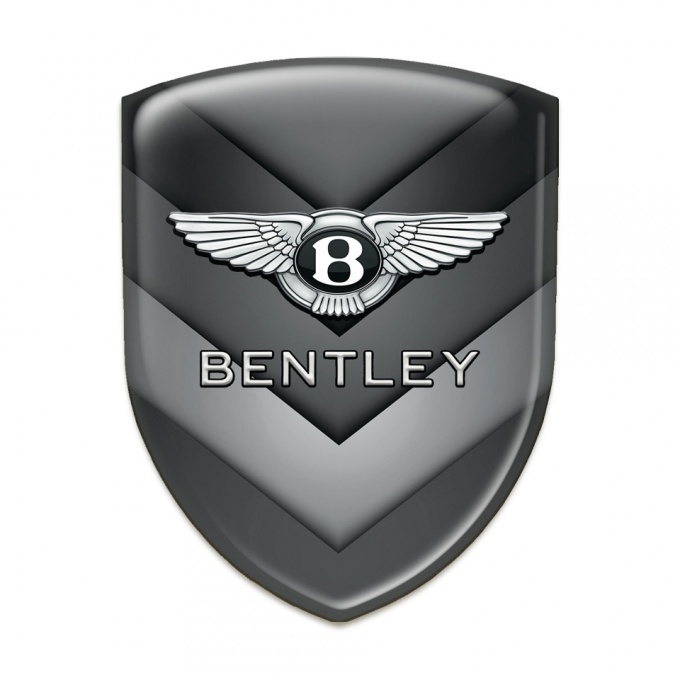 Bentley Tuning Badge  Gray V Form Elements Style 