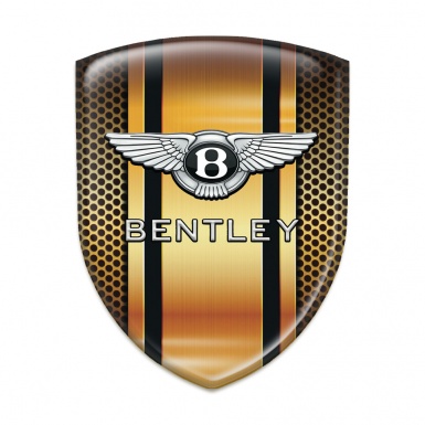 Bentley Self Adhesive Car logo Emblem Orange Mesh Design 