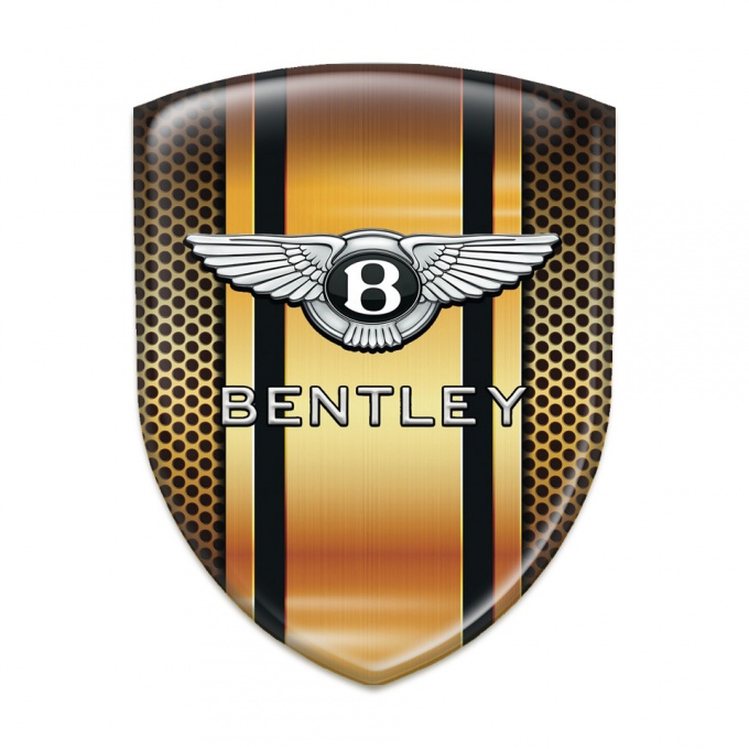Bentley Self Adhesive Car logo Emblem Orange Mesh Design 