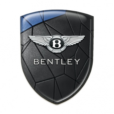 Bentley Auto Emblem Black Blue Mosaic Style 