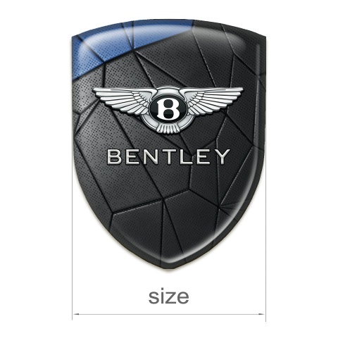 Bentley Auto Emblem Black Blue Mosaic Style 