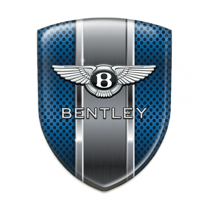Bentley Tuning Emblem Blue Mesh with Metal panel Style 