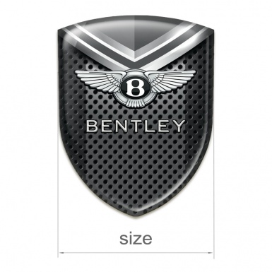 Bentley Emblem Exterior Grille with Gray Details Style 