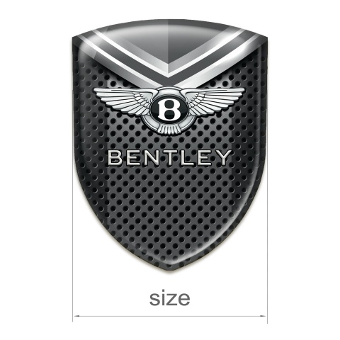 Bentley Emblem Exterior Grille with Gray Details Style 
