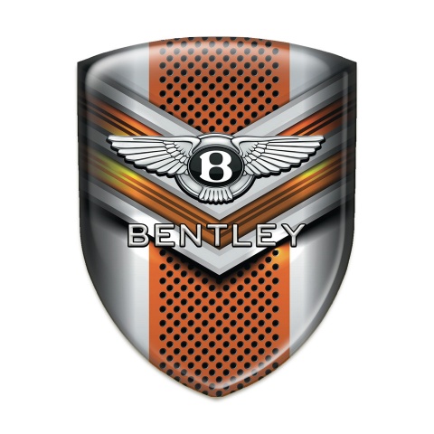 Bentley Emblem Interior Stylish Orange V Shaped  Detail
