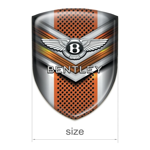 Bentley Emblem Interior Stylish Orange V Shaped  Detail