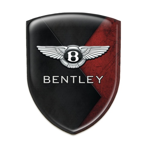 Bentley Self Adhesive Car logo Emblem Red Black Texture Style 