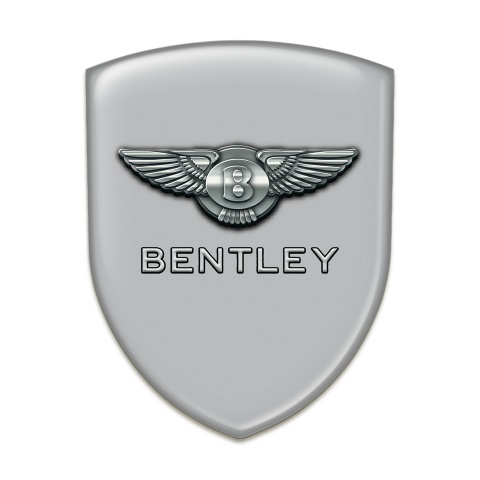 Bentley Tuning Emblem Gray Base Metal Logo Effect 