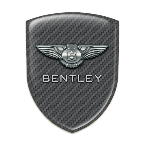 Bentley Tuning Badge  Stylish Carbon Design with Metal Logo Effect 