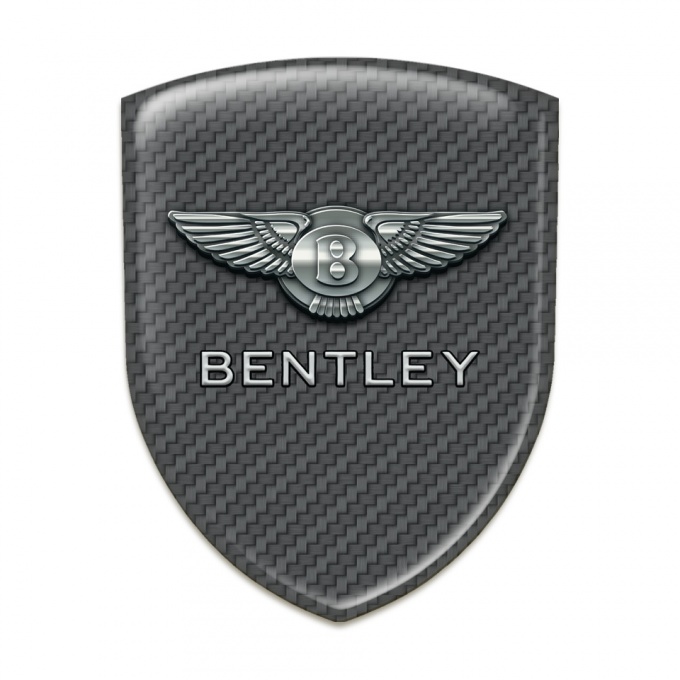 Bentley Tuning Badge  Stylish Carbon Design with Metal Logo Effect 