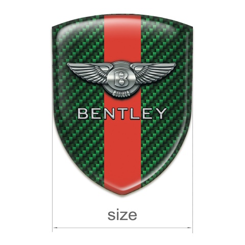 Bentley Silicone Emblem Green Carbon Red Band Design 