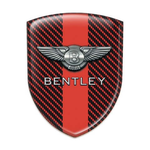Bentley Resin Sticker Red carbon with Red Tape design 